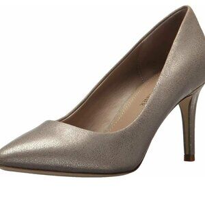Donald  JPliner Leather Heels Ibby Light Pewter  Size7.5